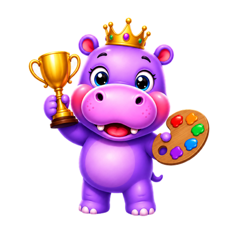 King Hippo the Color Master character