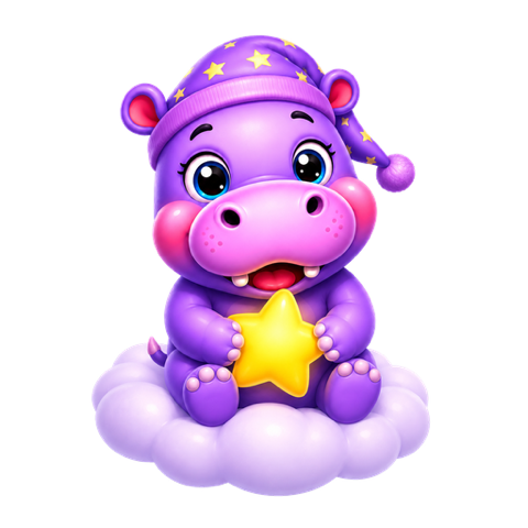Luna the Dream Hippo character