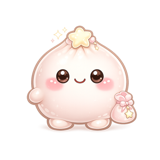 Moti, a pink dumpling friend