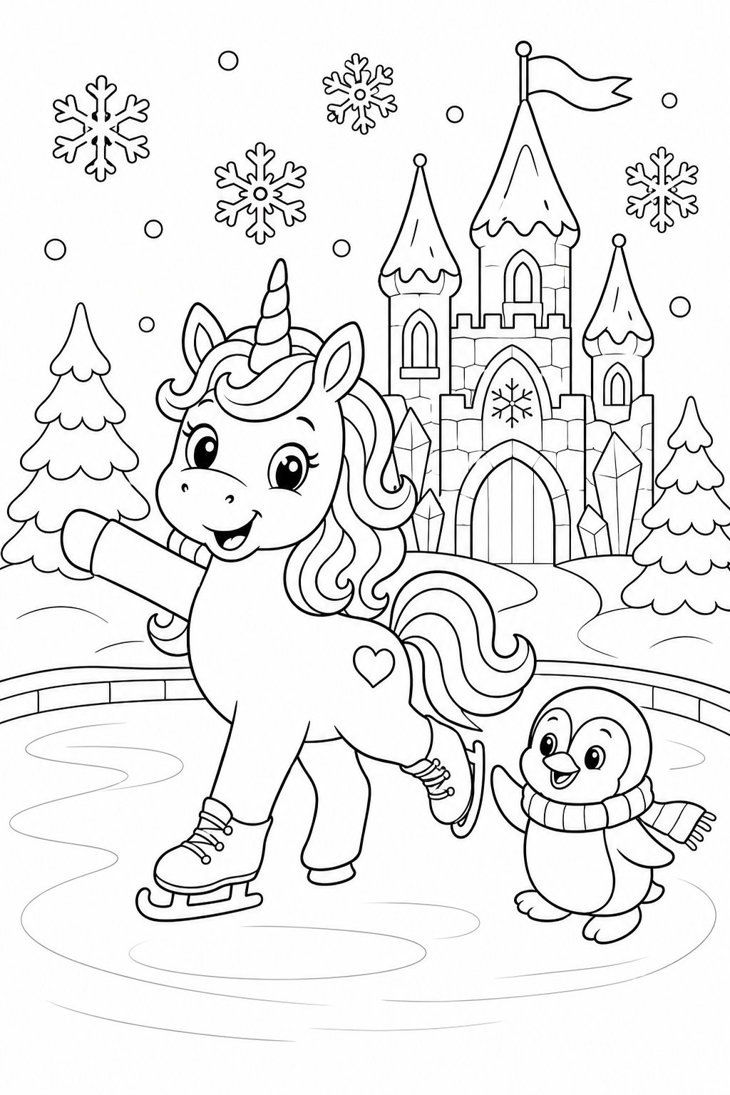 Unicorn ice castle